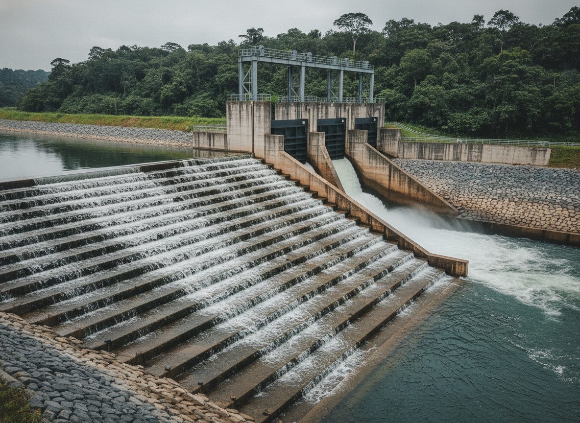 A river training and flood control structure